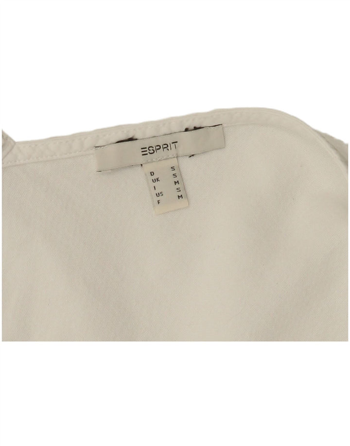 Damska bluzka bez rękawów Esprit UK 10 Small White