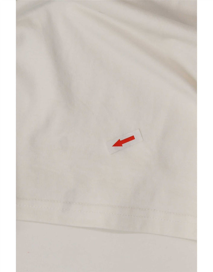 Converse Męski T-shirt z grafiką, duży, biały, bawełniany