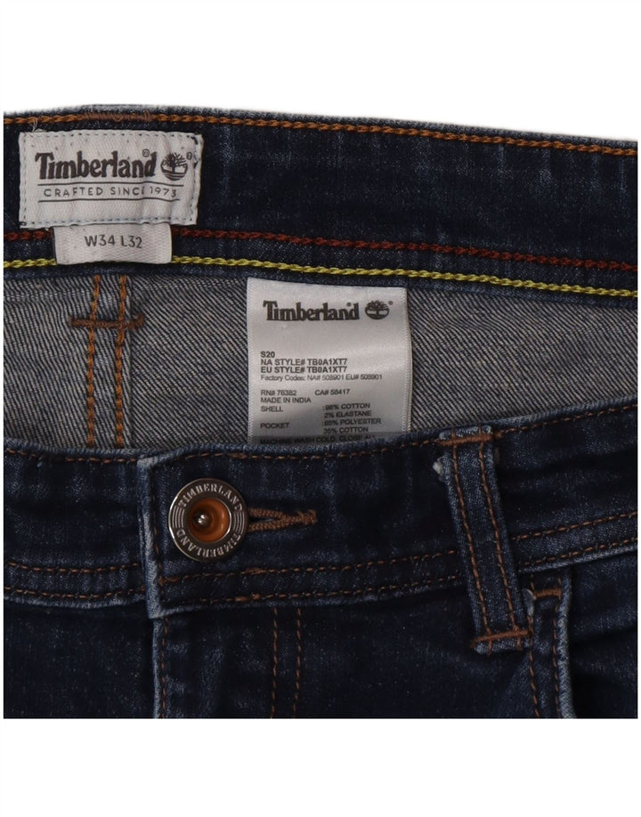 Męskie jeansy Timberland W34 L32 Niebieskie bawełniane