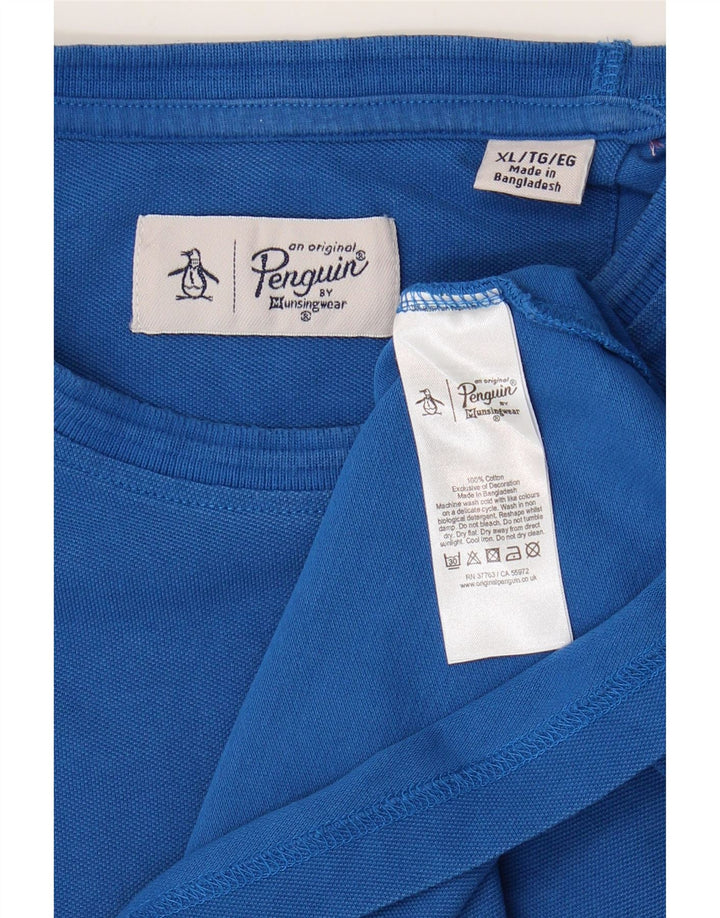 Koszulka męska Penguin Top XL, niebieska, bawełniana
