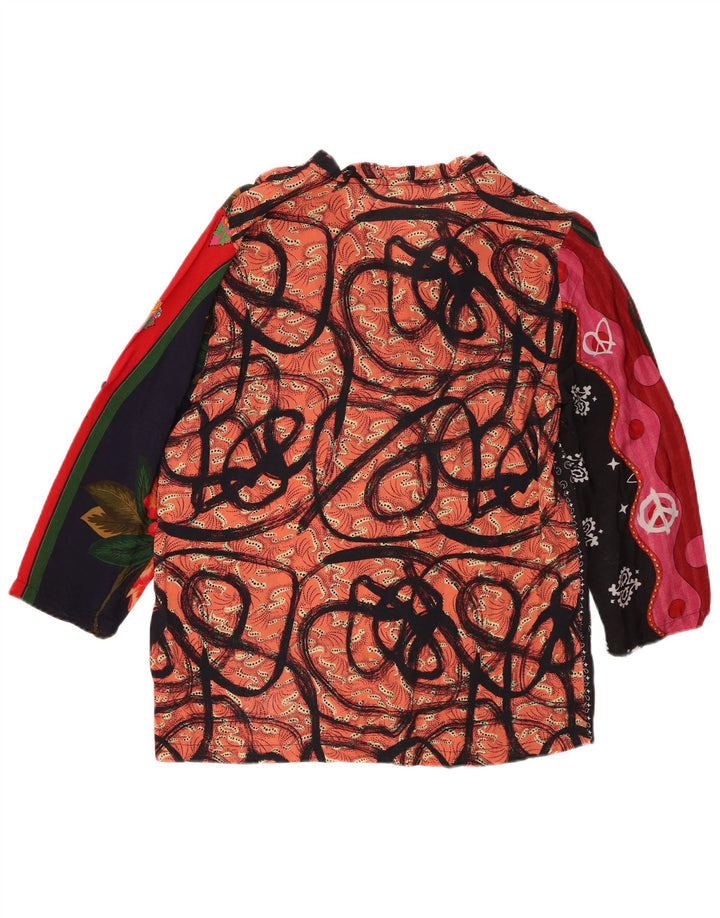 Damska bluzka z rękawem 3/4 Desigual, UK 18 XL, wielobarwny patchwork