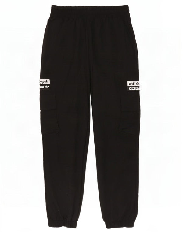 Damskie spodnie dresowe Adidas Graphic Joggers UK 4 XS Czarny nylon
