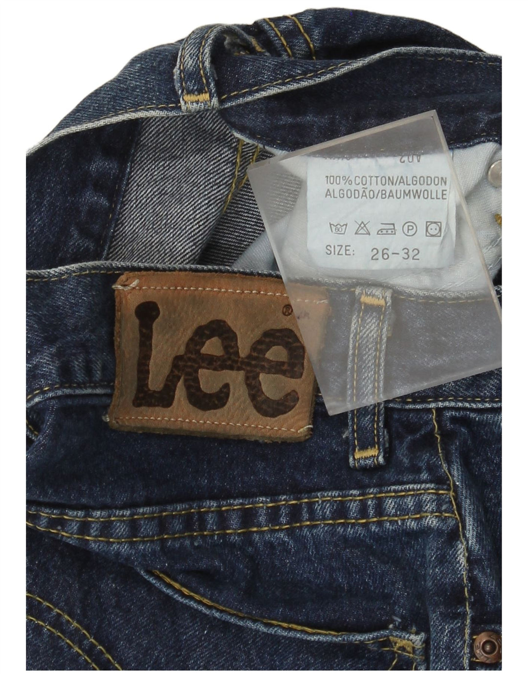Damskie jeansy Lee Flared W26 L32 Niebieskie bawełniane