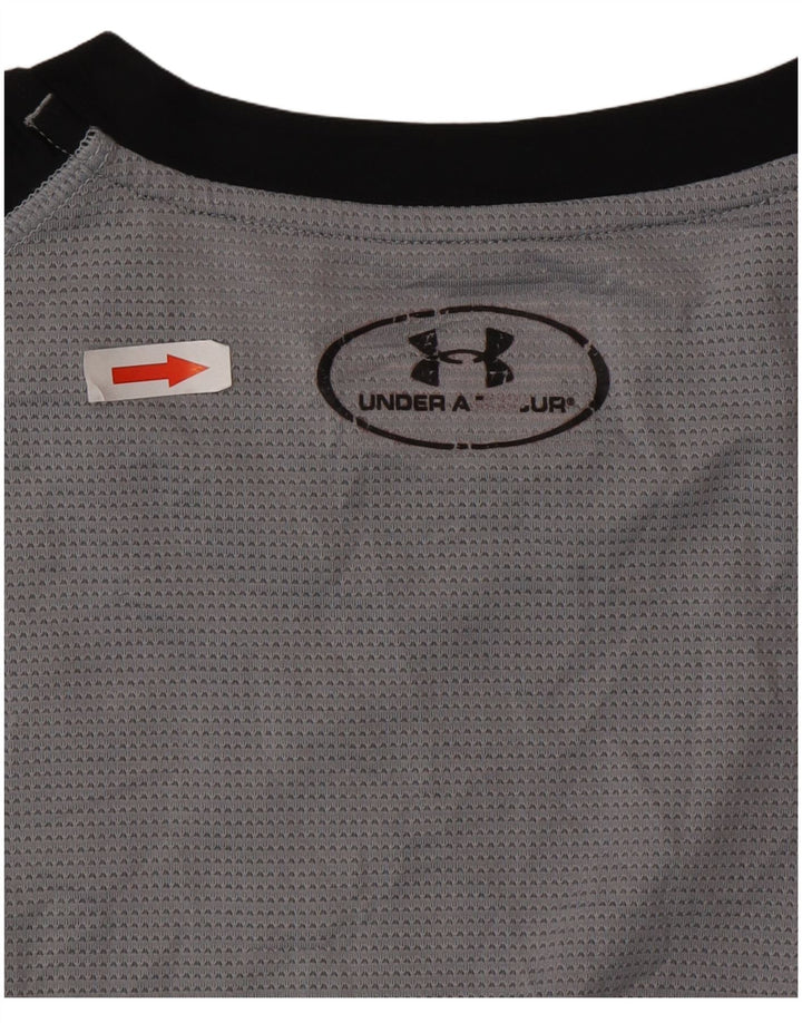 Męska kamizelka Under Armour Heat Gear, mała, czarna, poliestrowa z blokami kolorów