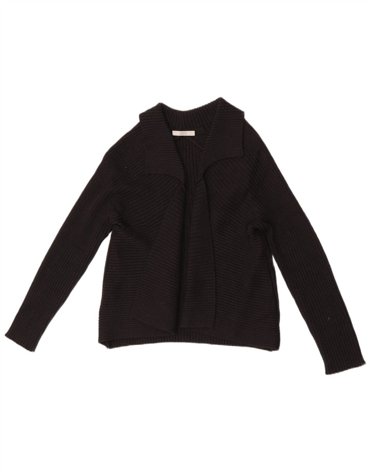 Marks & Spencer Damski sweter z odkrytymi bolerkami UK 12, średni czarny akryl