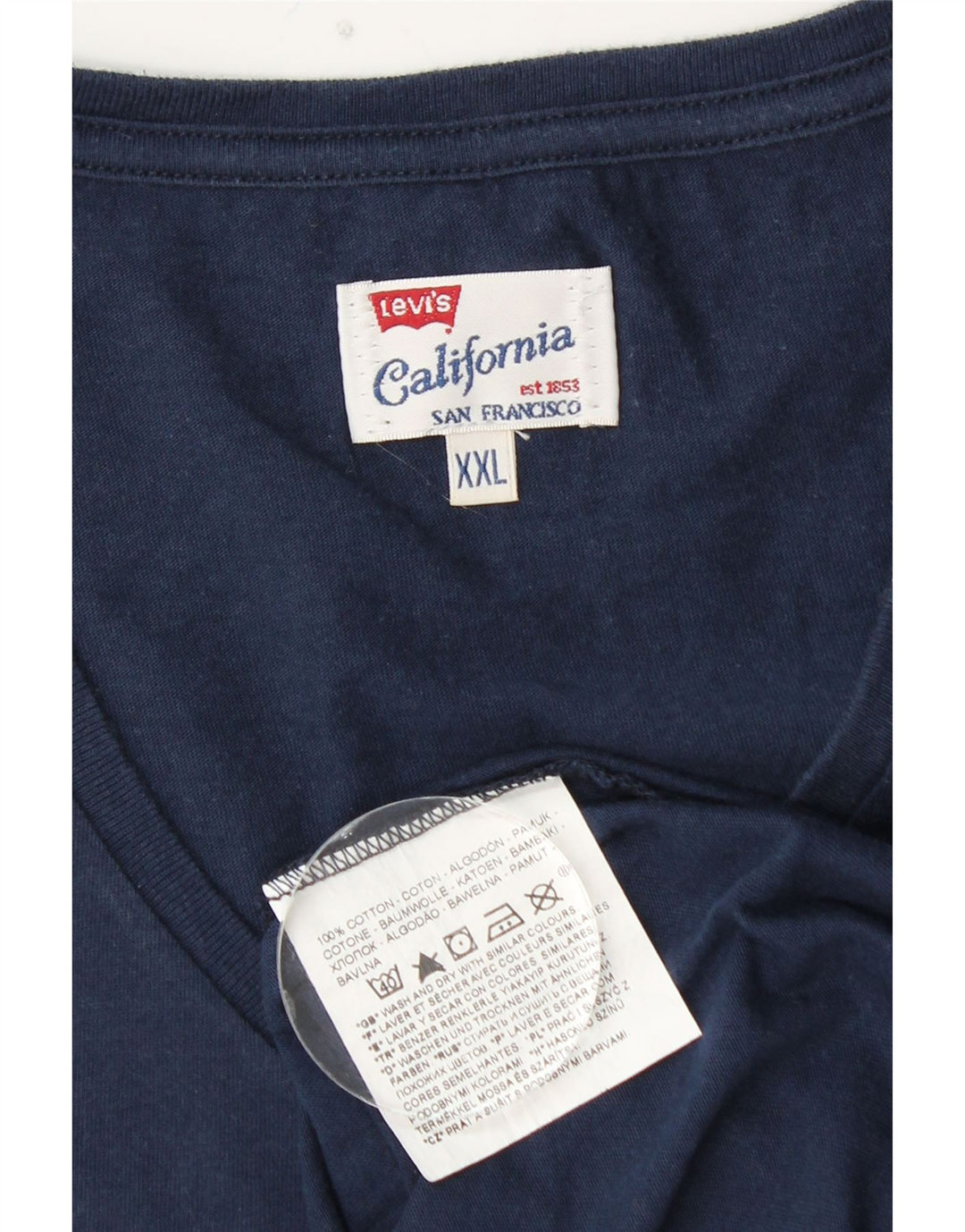 Koszulka męska LEVI'S Top 2XL Granatowa, bawełniana