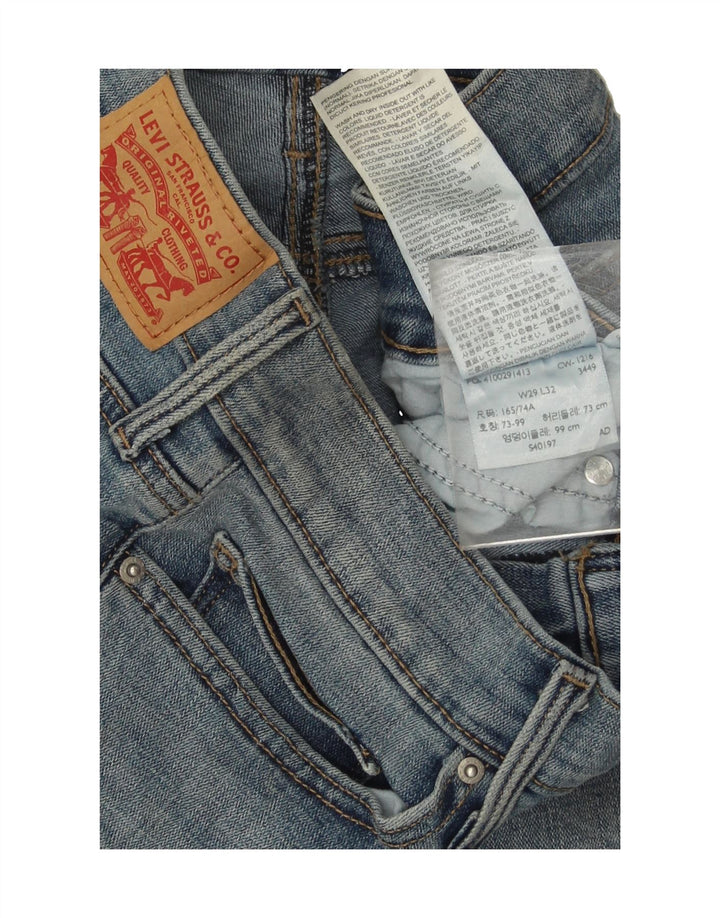 LEVI'S Womens Slimming Bootcut Jeans W29 L25 Blue Cotton Vintage Levi's and Second-Hand Levi's from Messina Hembry 