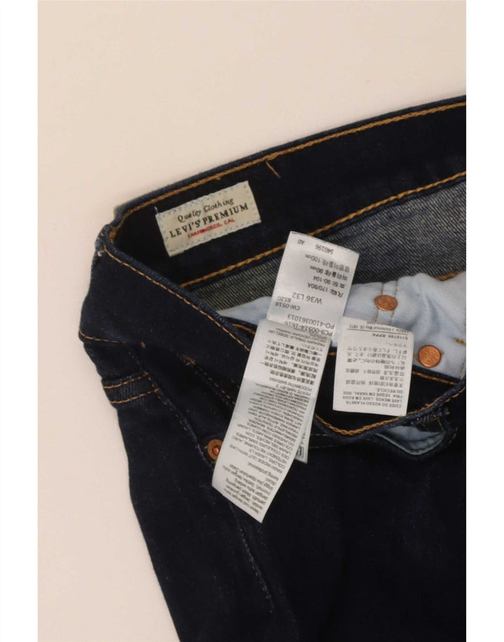 Męskie dżinsy Levi's 551 Straight W36 L32 Granatowa bawełna