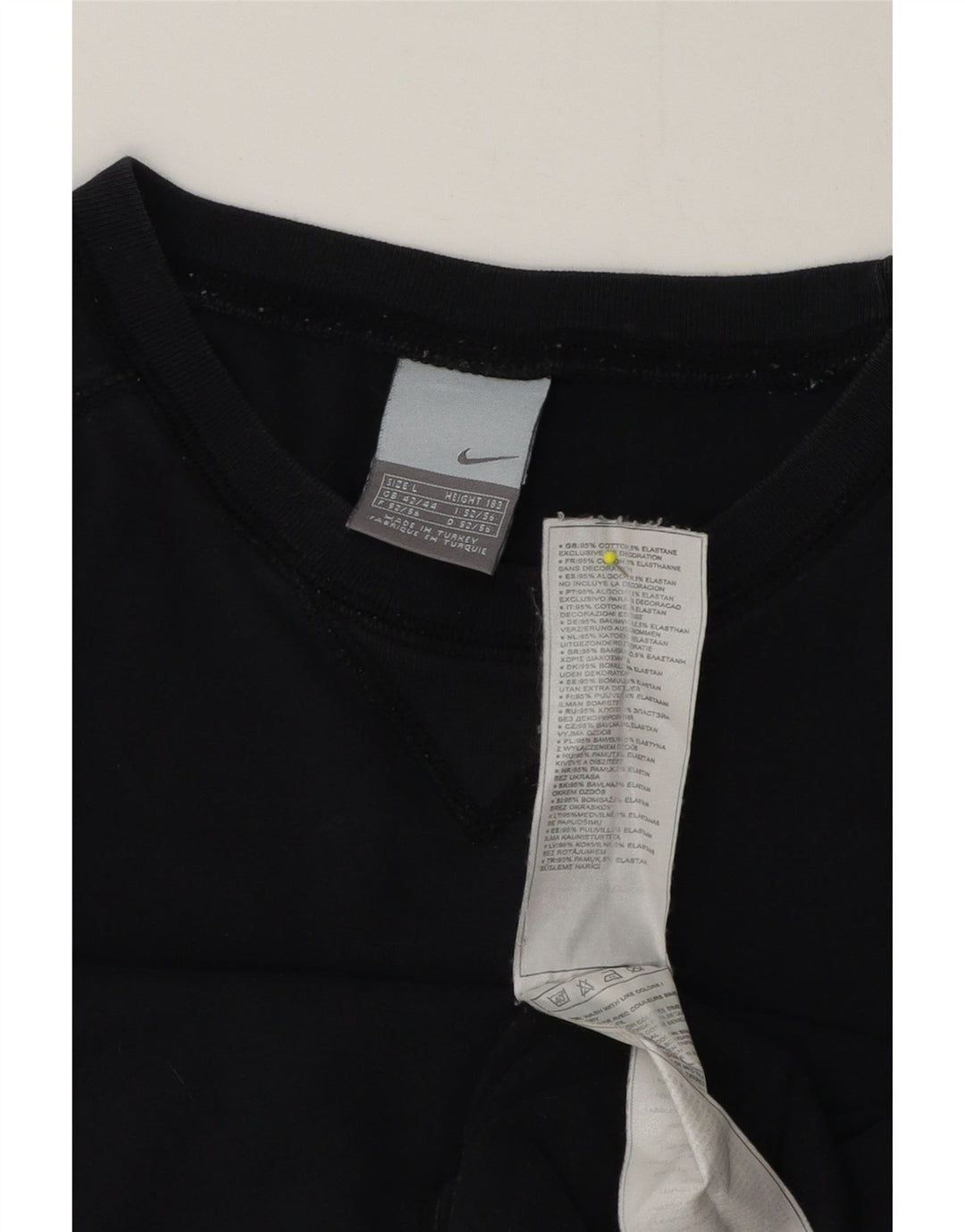 Męska koszulka z kamizelką Nike, UK 42/44, duża, czarna bawełna