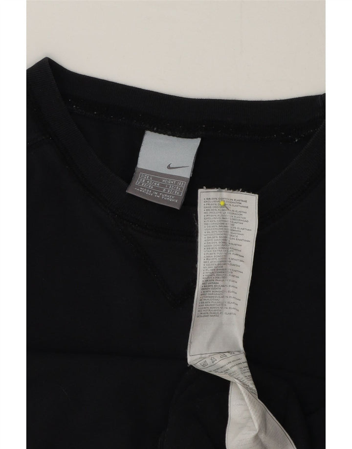 Męska koszulka z kamizelką Nike, UK 42/44, duża, czarna bawełna