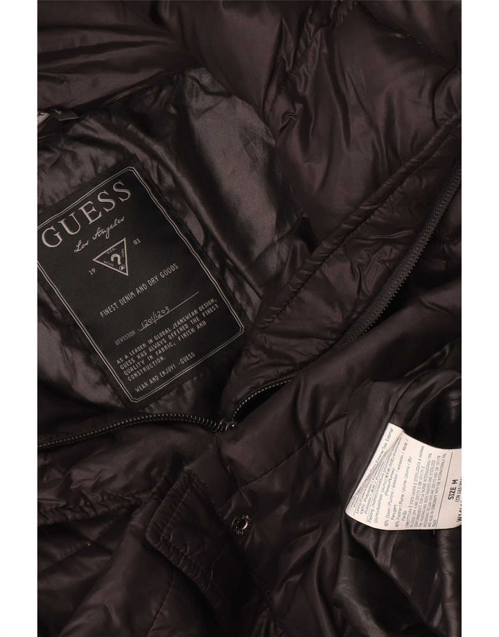 Damska kurtka wyściełana Guess UK 14, średni czarny nylon