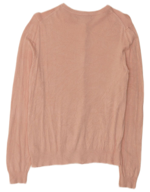 Marks & Spencer Damski sweter kardigan UK 10 Small Pink Wiskoza