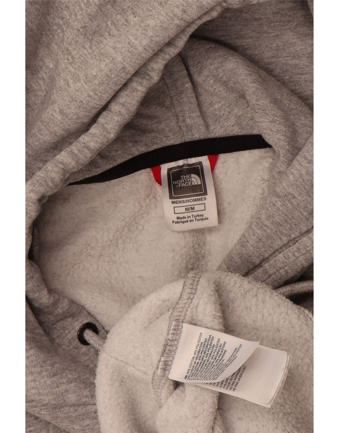 Męski sweter z kapturem The North Face, średnioszary, bawełniany