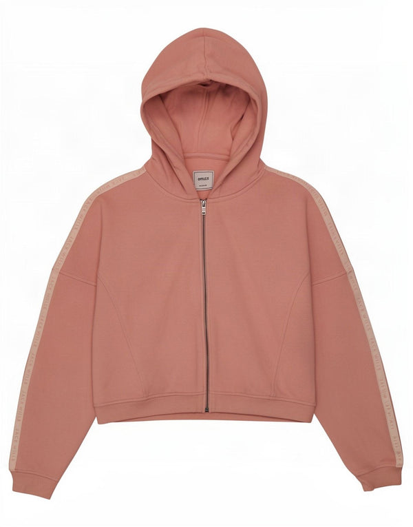 Damski sweter Jack Wills z grafiką i zamkiem błyskawicznym, UK 14, duży różowy blok kolorów