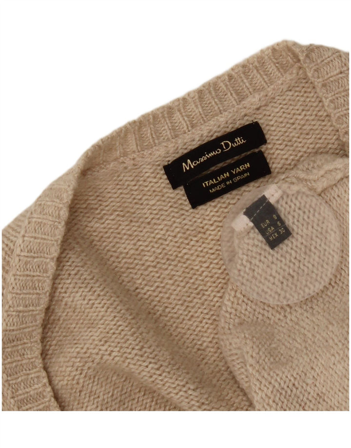 Sweter damski Massimo Dutti Oversize Cardigan UK 10 Small Beige