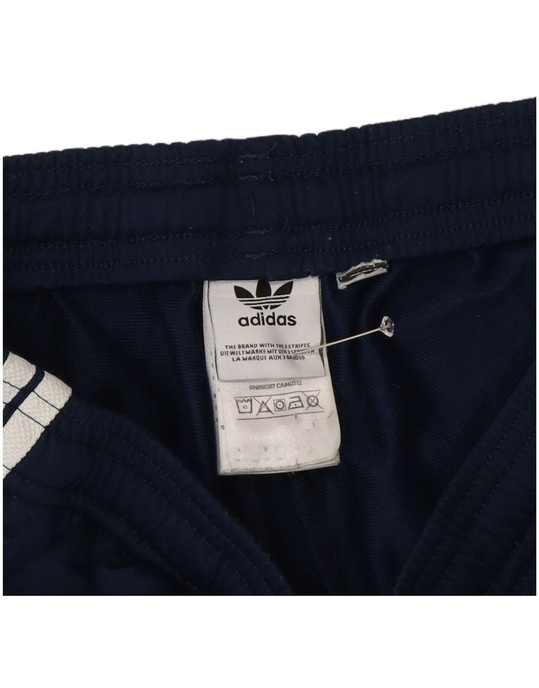 Adidas Męskie Spodnie Dresowe Joggery Małe Granatowe Poliester
