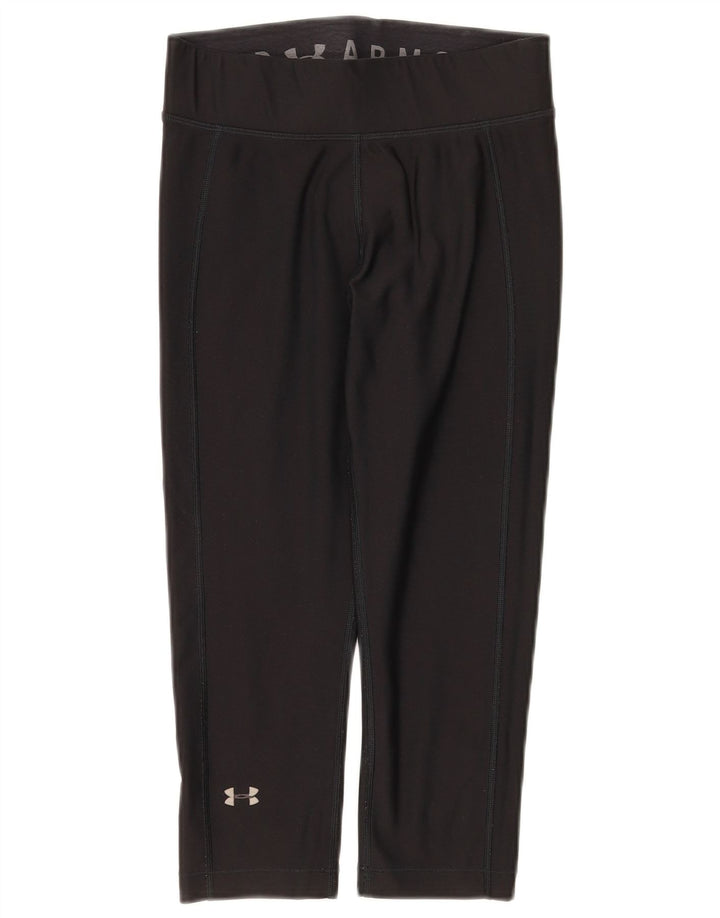 Damskie legginsy Capri Under Armour UK 10, małe, czarne