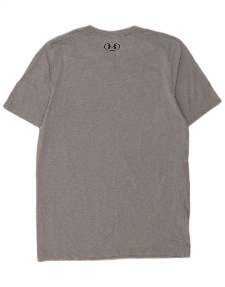 Męski T-shirt z grafiką Under Armour, mały, szary