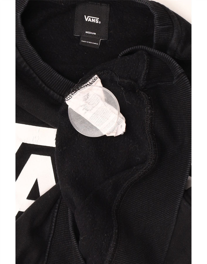 Męska bluza z grafiką Vans, średnia czarna, bawełniana