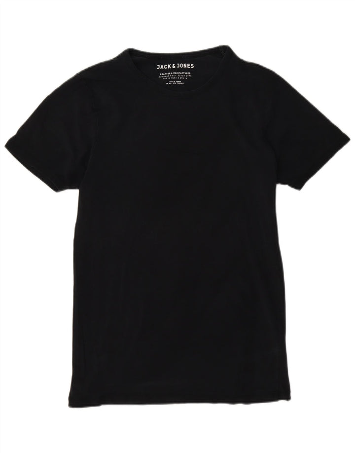 T-shirt męski Jack & Jones, średni, granatowy, bawełniany