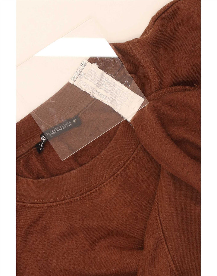 Damski sweter oversize Zara, UK 14, średni brązowy poliester