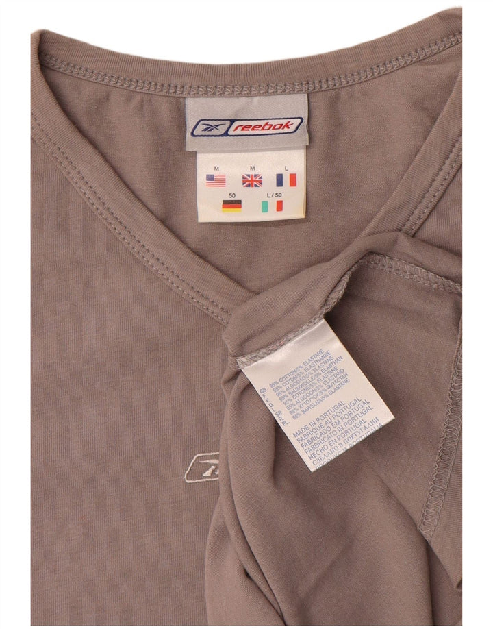 T-shirt męski Reebok Top, średnioszary, bawełniany