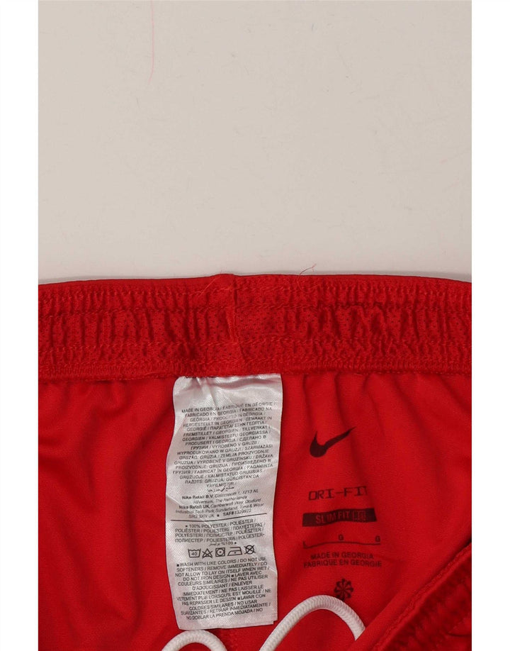 Męskie spodenki sportowe Nike Dri Fit Slim, duże, czerwone, poliestrowe