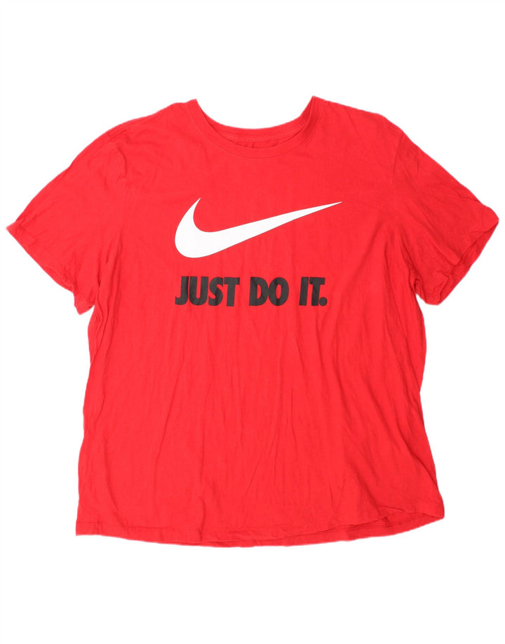 Męski T-shirt z grafiką Nike Top 2XL Czerwony