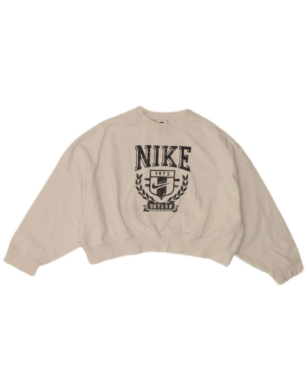 Bluza dziewczęca Nike Oregon Crop Oversize 12-13 lat, duża, biała