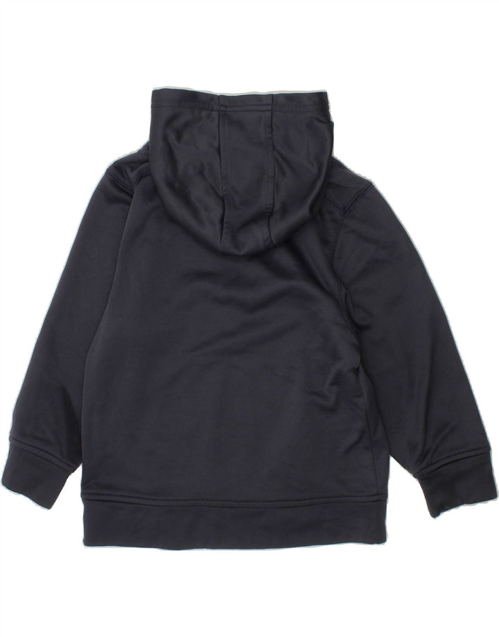 ADIDAS Boys Graphic Hoodie Jumper 5-6 Years Grey Polyester Vintage Adidas and Second-Hand Adidas from Messina Hembry 