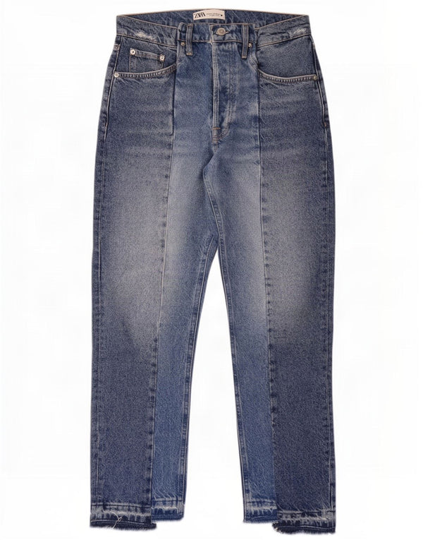 Damskie jeansy zwężane Zara EU 38 Small W28 L27 Niebieskie