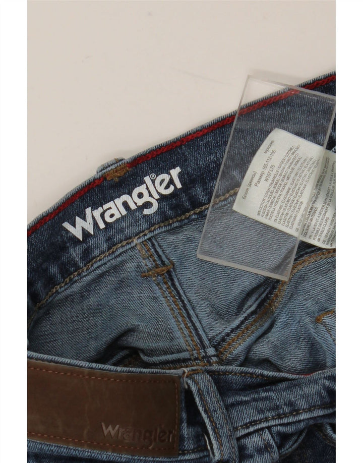 Męskie jeansy Wrangler o prostym kroju W42 L30, niebieskie, bawełniane