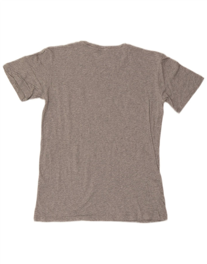 Męska koszulka z grafiką Trussardi Jeans, mała, szara, nakrapiana