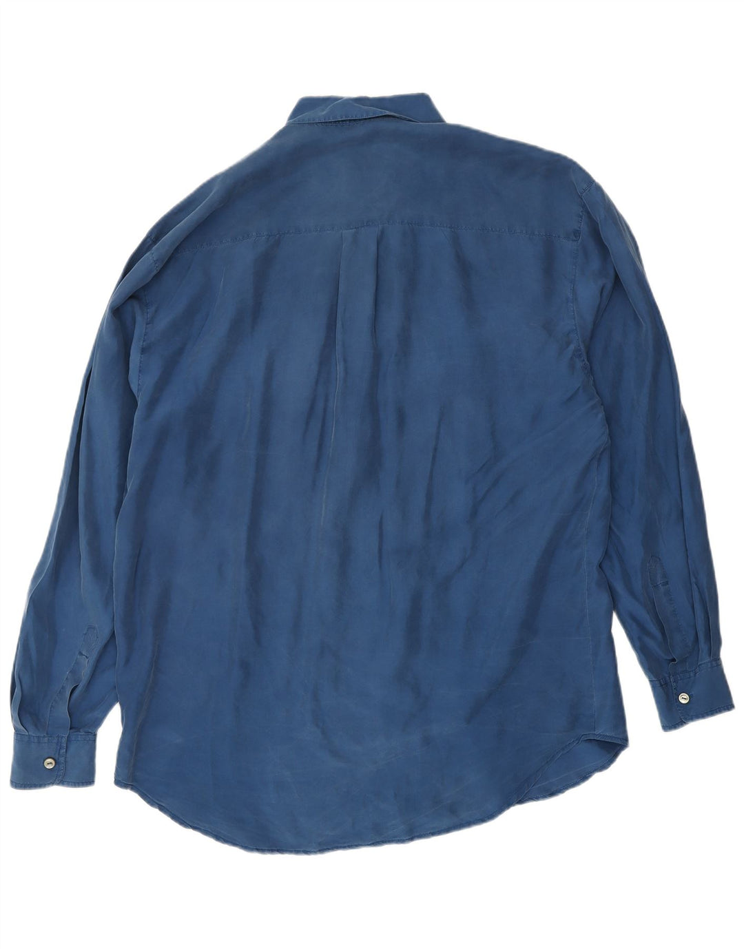 Koszula męska VINTAGE Średni niebieski jedwab