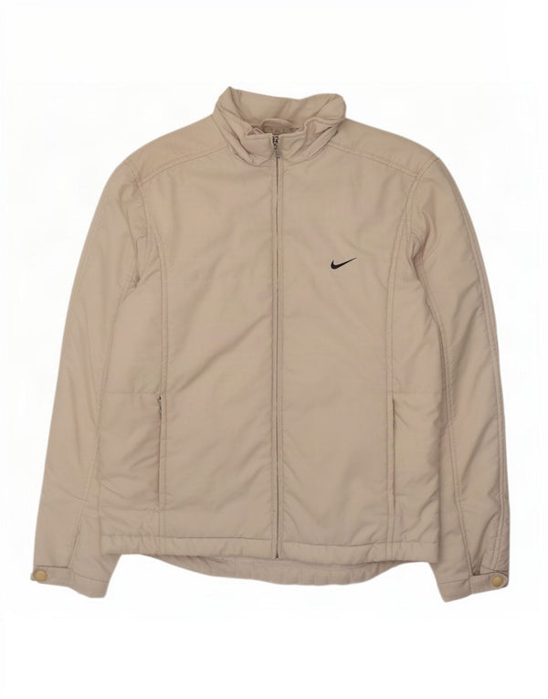 Damska kurtka oversize z wyściółką Nike US 4/6, mały, beżowy poliester