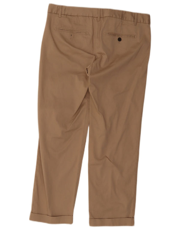 Spodnie damskie Gap Straight Chino UK 12 Medium W32 L26 Beżowa bawełna