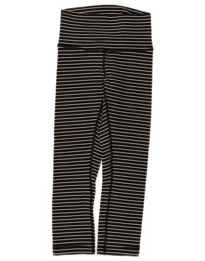 Legginsy dziewczęce Lululemon 7-8 lat, nylonowe czarne paski