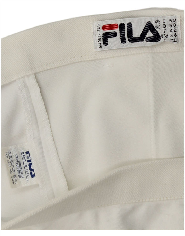 Męskie spodenki chino FILA IT 50 Large W34, biały poliester