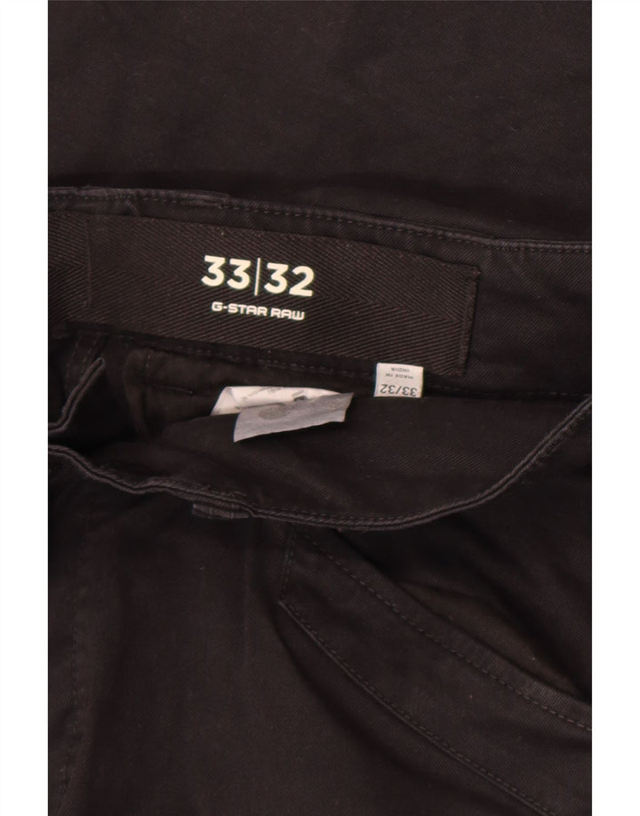 Męskie spodnie cargo G-Star W33 L32 Czarne bawełniane