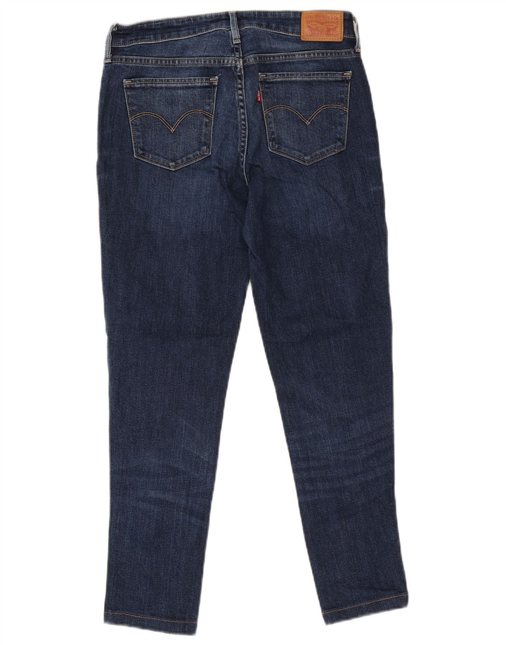 Damskie dżinsy Levi's 714 Straight W28 L26 Granatowa bawełna
