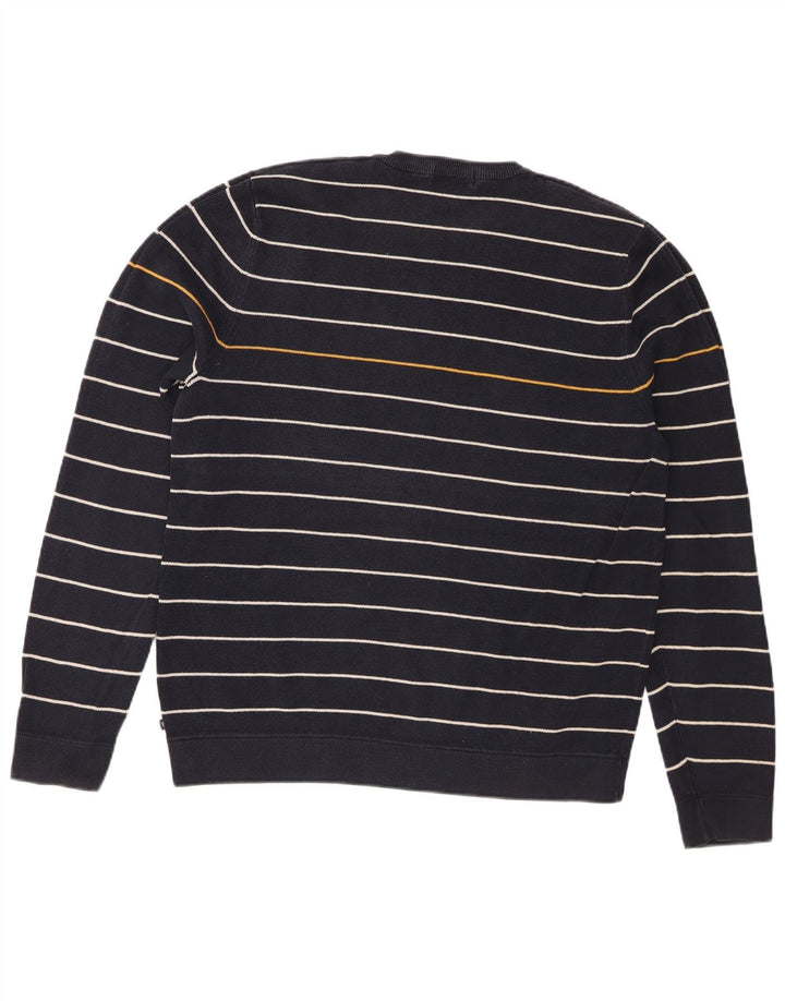Marks & Spencer Męski sweter z okrągłym dekoltem w kolorze niebieskim, średni granatowy