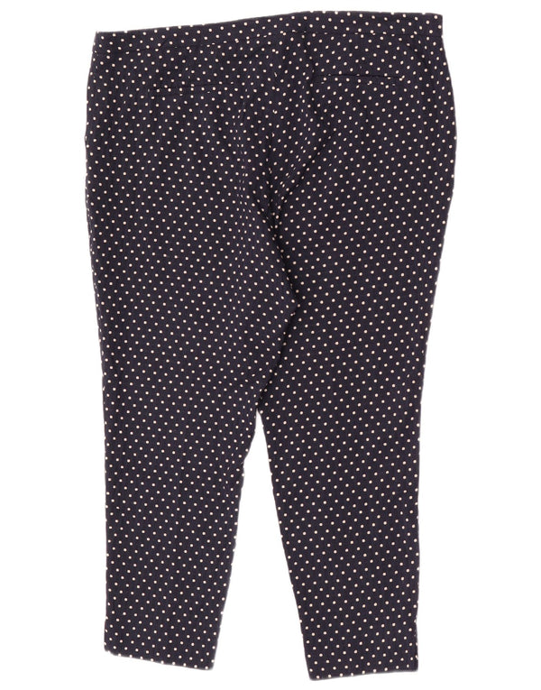 Spodnie Chino Marks & Spencer Damskie UK 20 2XL W40 L26 Granatowe Nakrapiane