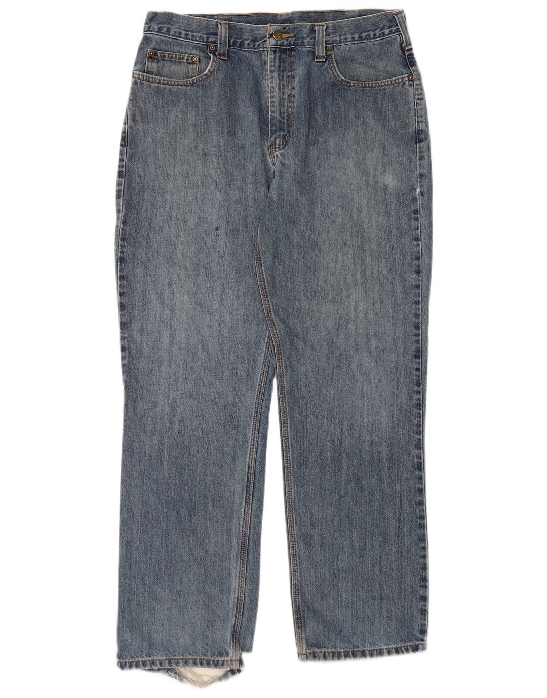 Męskie proste dżinsy Carhartt W36 L32 Niebieskie bawełniane
