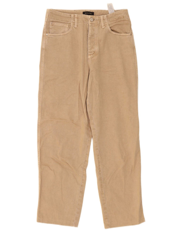 Damskie jeansy z wysokim stanem Massimo Dutti EU 38 Small W28 L27 Beżowe