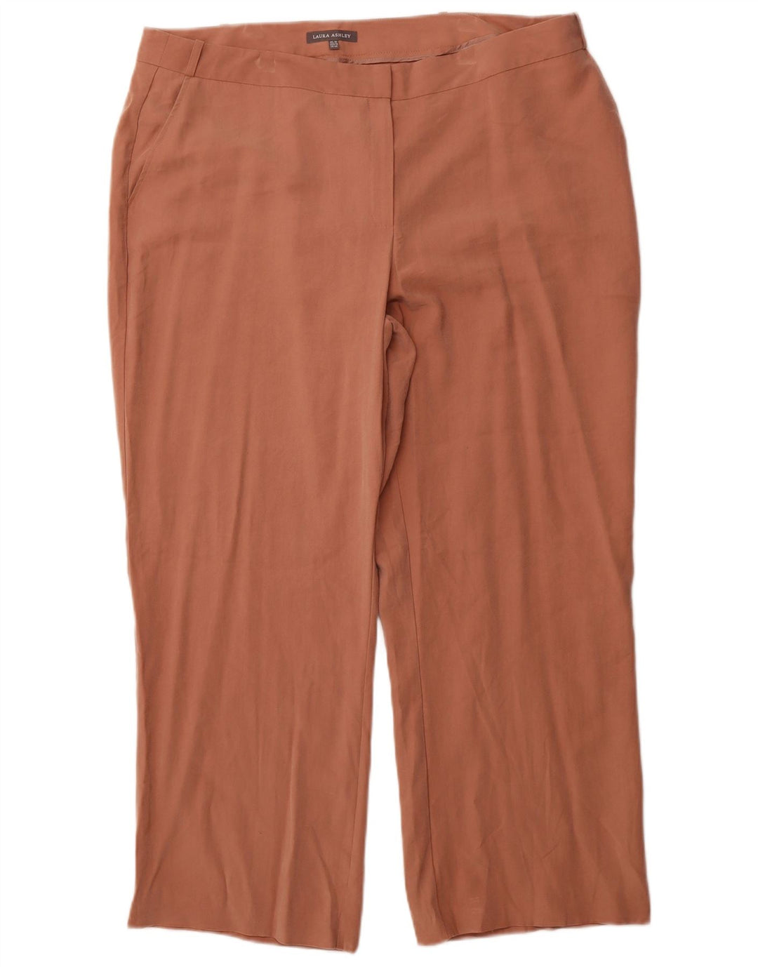 Damskie proste spodnie chino LAURA ASHLEY UK 18 XL W38 L27 Różowe