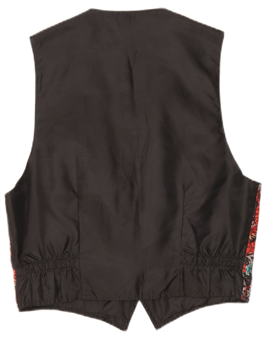 Męska kamizelka w stylu vintage, wielobarwny, kwiatowy poliester