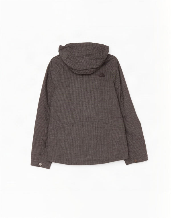 Damska kurtka przeciwdeszczowa z kapturem The North Face UK 14, średni szary nylon