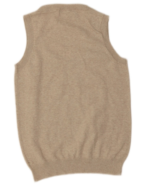 Tank top damski Zara UK 12 w kolorze średniego beżu nakrapianego
