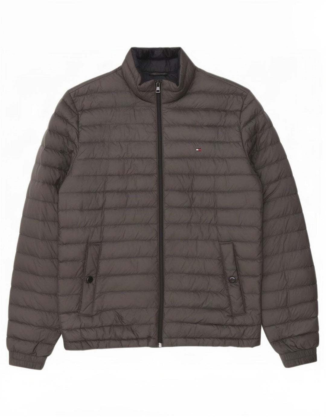 Męska ocieplana kurtka Tommy Hilfiger UK 38, średni szary poliester