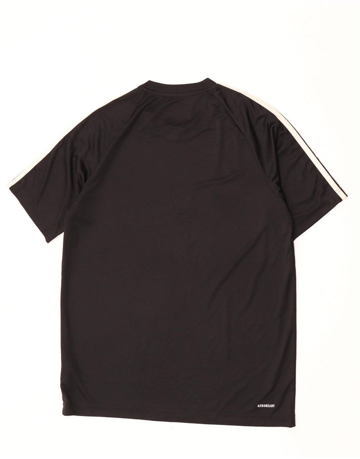 Męska koszulka Adidas Aeroready Top, średni czarny poliester